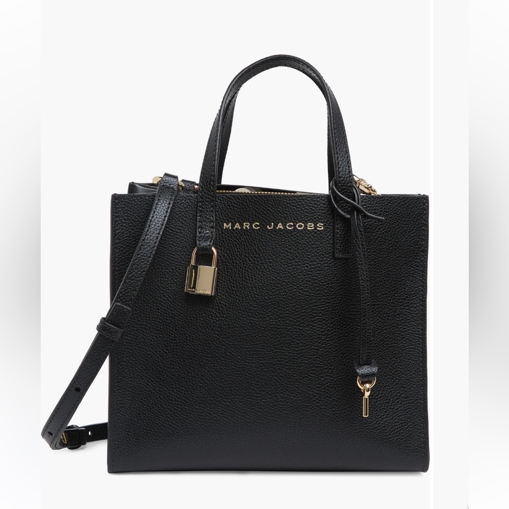 Marc Jacobs Mini Grind Coated Leather Tote EUC